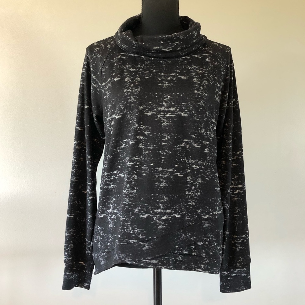 Women's Hyba Black and Gray Cowl neck Long sleeve Sweater size M